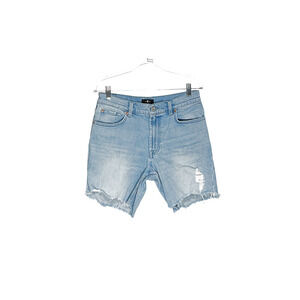 7 For All Mankind Boyfriend Shorts in Blue - Size M